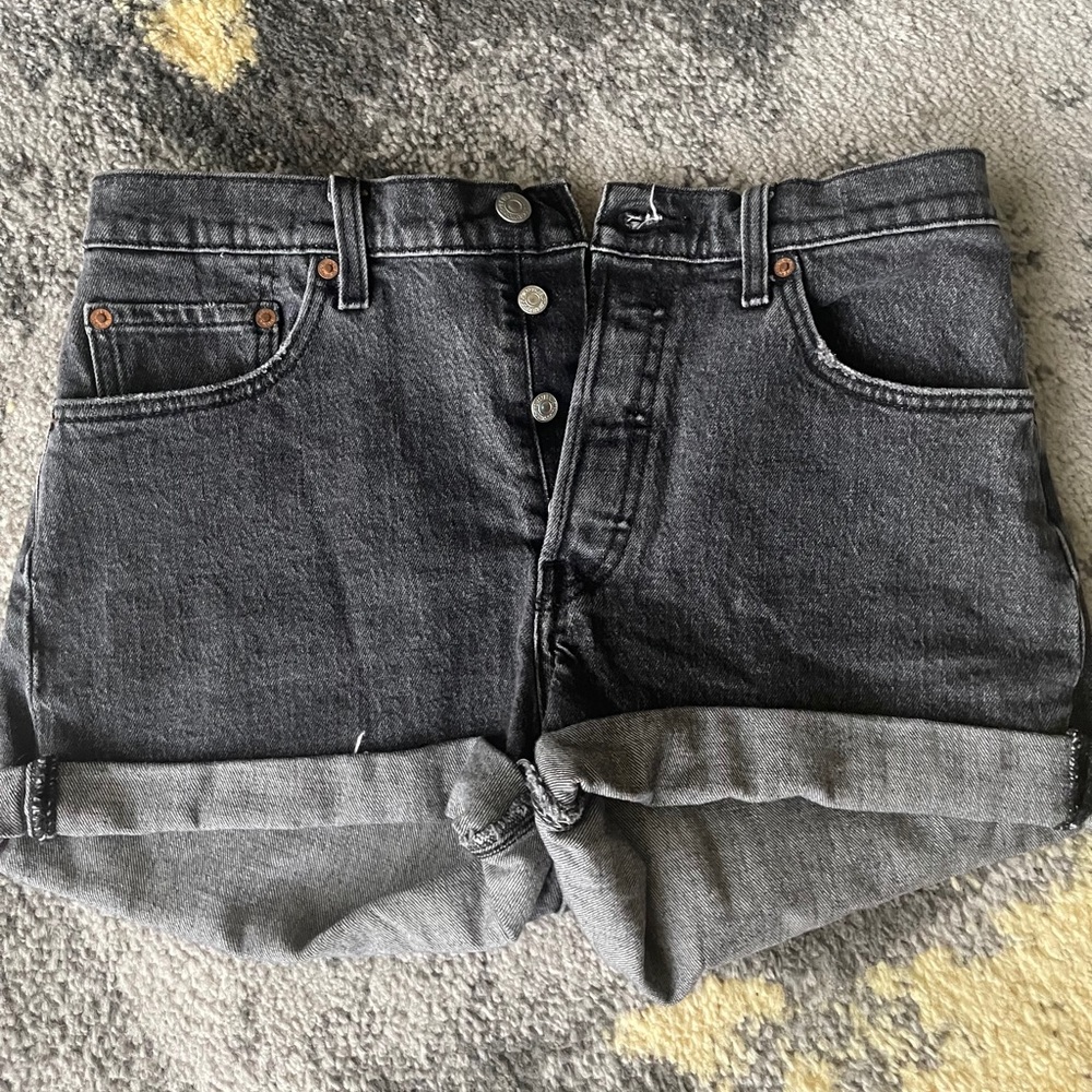 Levi denim high rise shorts